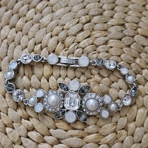 Givenchy Silver and White Women's Bracelet